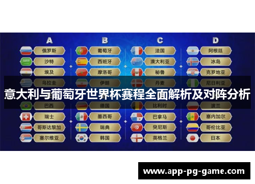 意大利与葡萄牙世界杯赛程全面解析及对阵分析