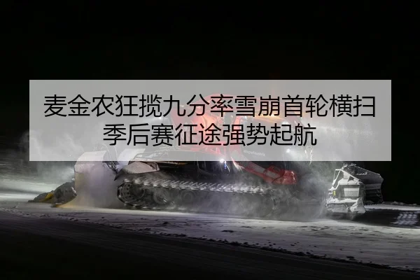 麦金农狂揽九分率雪崩首轮横扫 季后赛征途强势起航